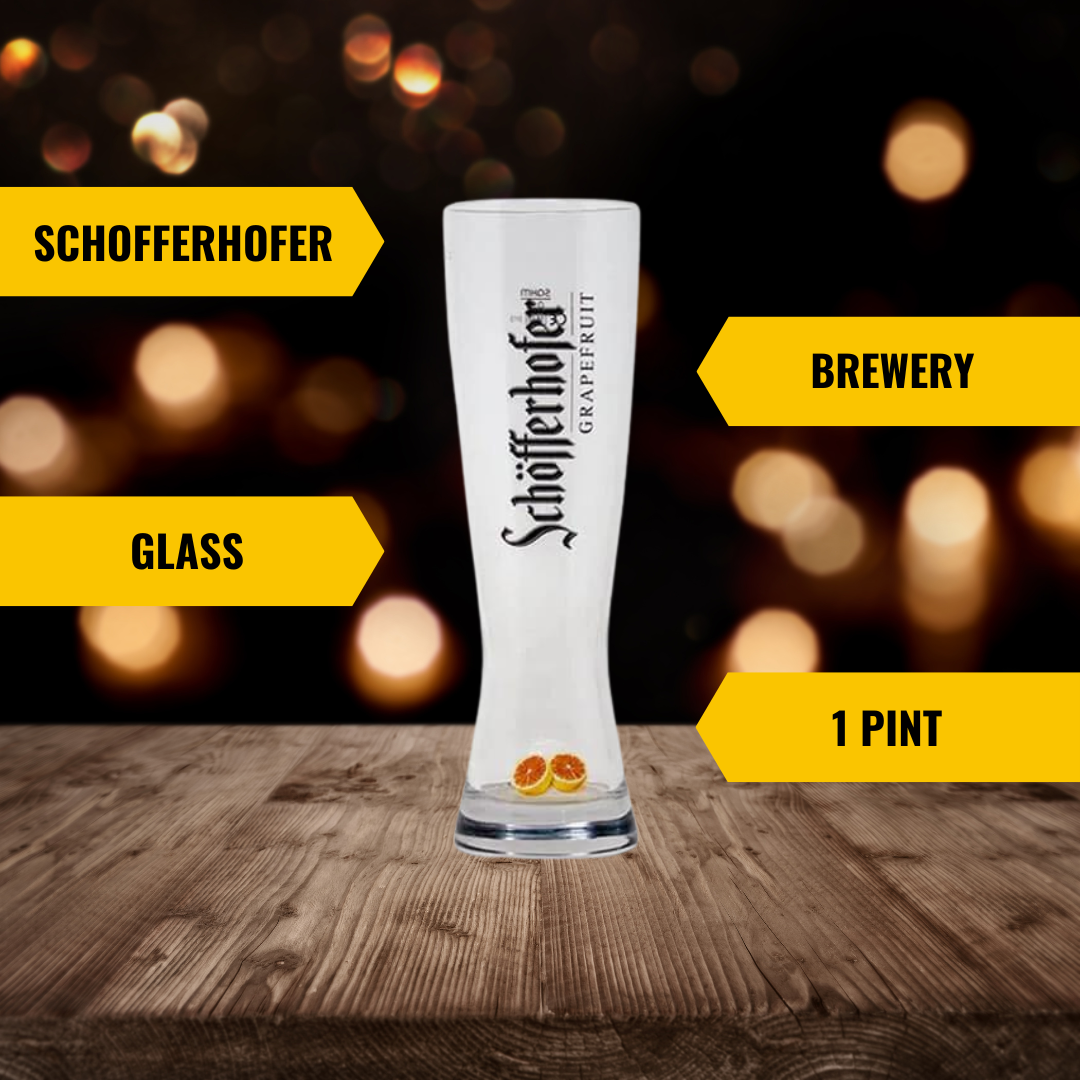 Schofferhofer Official Branded Pint Glass - BEERHUNTER