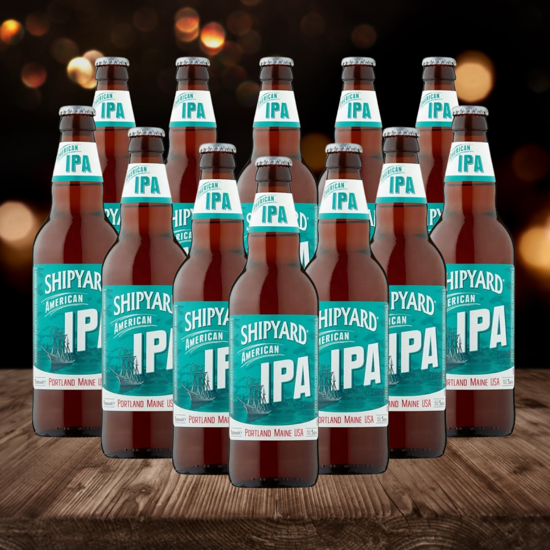 Shipyard America IPA 500ml Bottles - 5% ABV (12 Pack) - BEERHUNTER