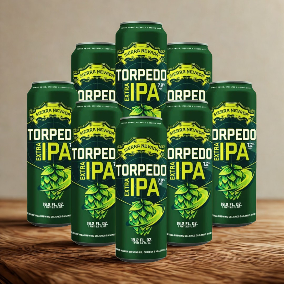 Sierra Nevada Torpedo Extra IPA 473ml Cans – American Craft IPA Beer (8 Pack)