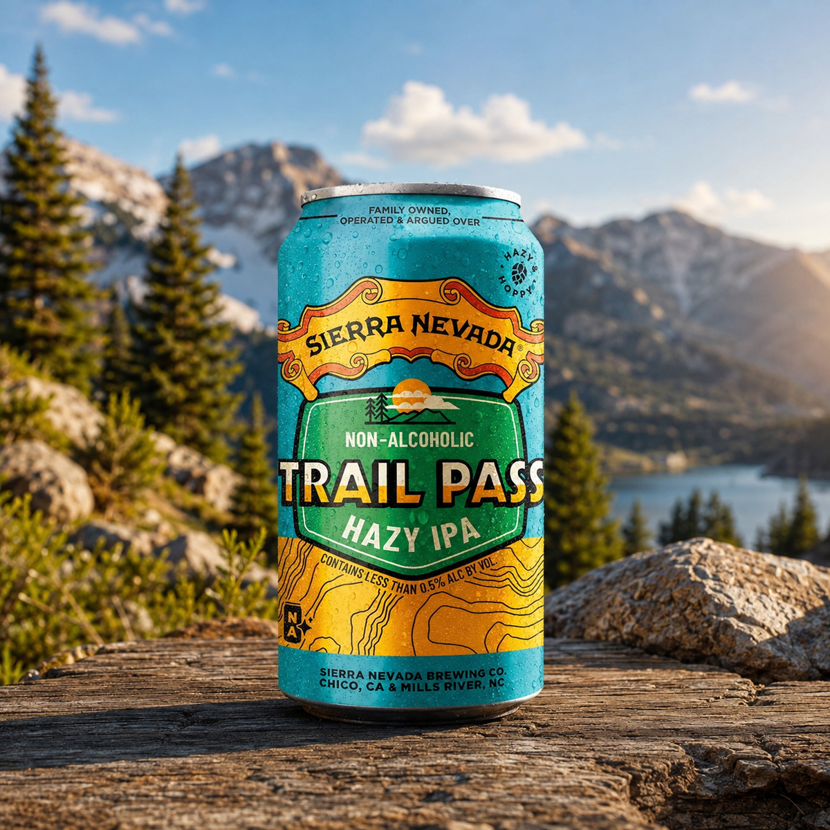 Sierra Nevada Trail Pass Non-Alcoholic Hazy IPA 355ml Cans – 0.5% ABV (12 Pack)