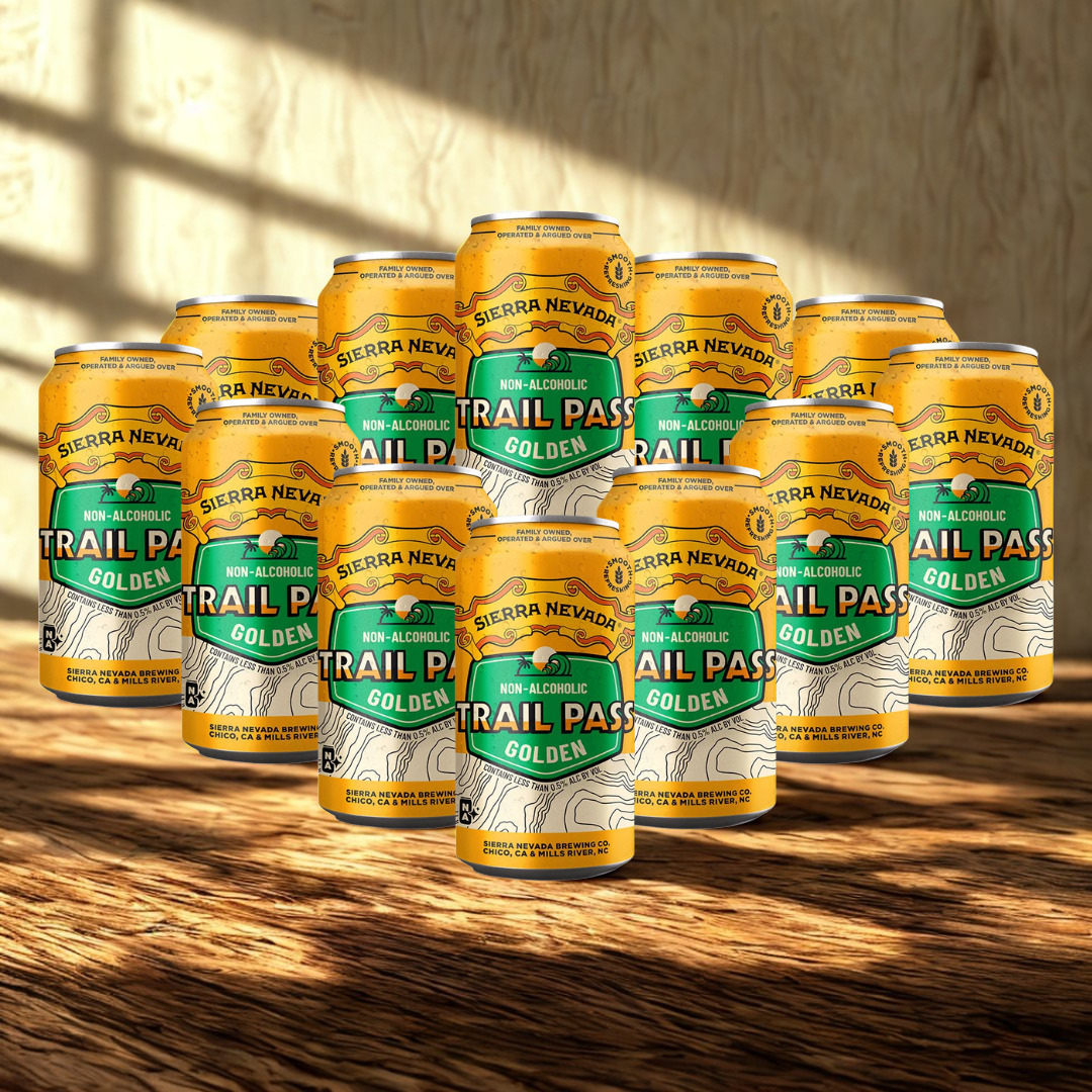 Sierra Nevada Trail Pass Non-Alcoholic Golden Ale 355ml Cans – 0.5% ABV (12 Pack)