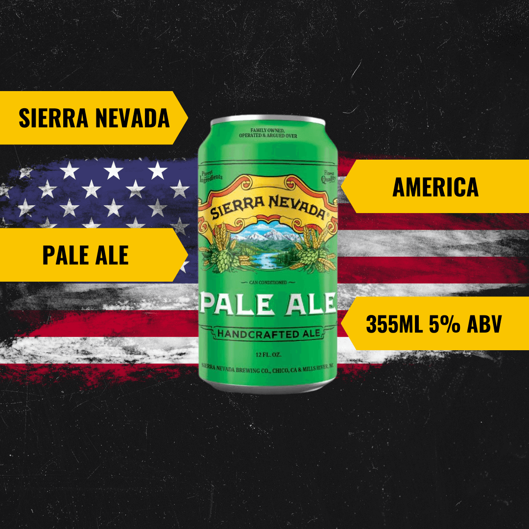 Sierra Nevada American Pale Ale 355ml Cans - 5.0% ABV (12 Pack) - BEERHUNTER