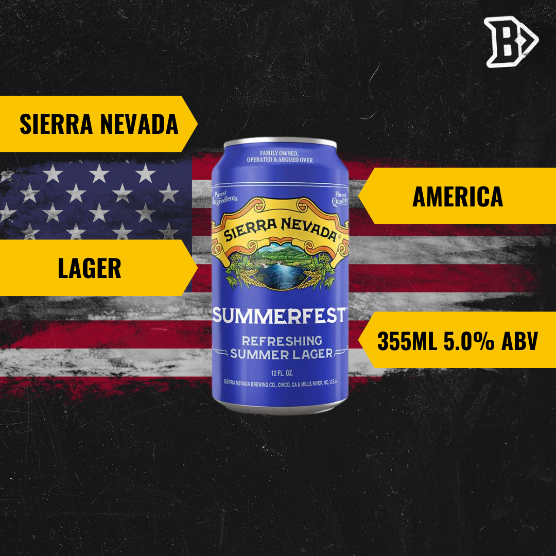 Sierra Nevada American Summerfest Bohemian Lager 355ml Cans - 5.0% ABV (12 Pack) - BEERHUNTER