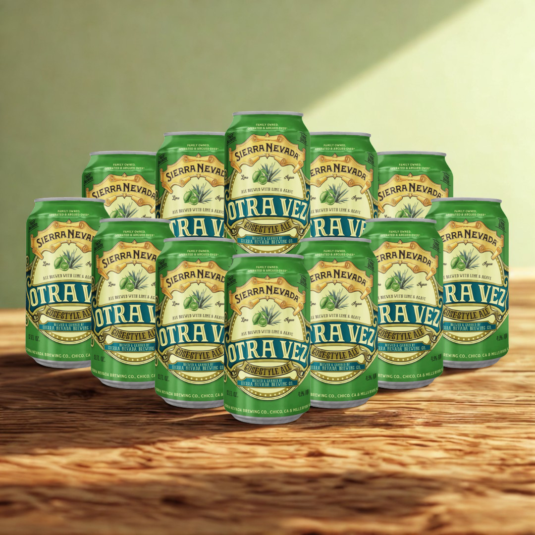 Sierra Nevada American Otra Vez Lime &amp; Blue Agave Sour 355ml Cans - 4.9% ABV (12 Pack)