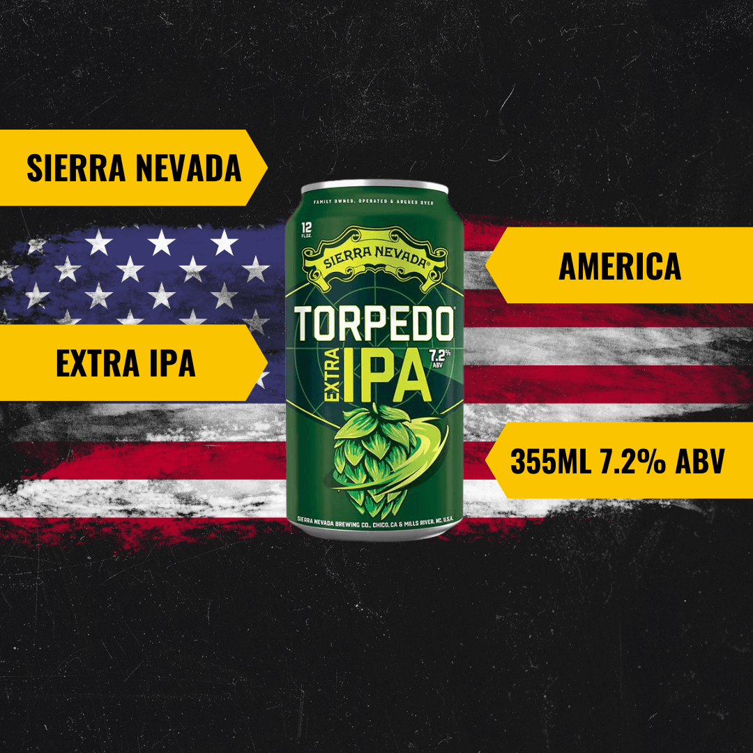 Sierra Nevada Torpedo American Extra IPA 355ml Cans - 7.2% ABV (12