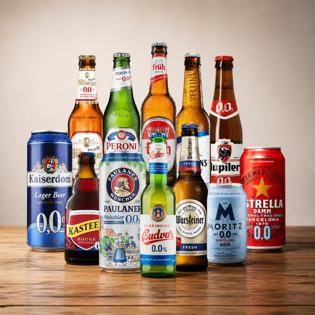 Alcohol Free Mixed Beer Case World Selection - 0.0% ABV (12 Pack)