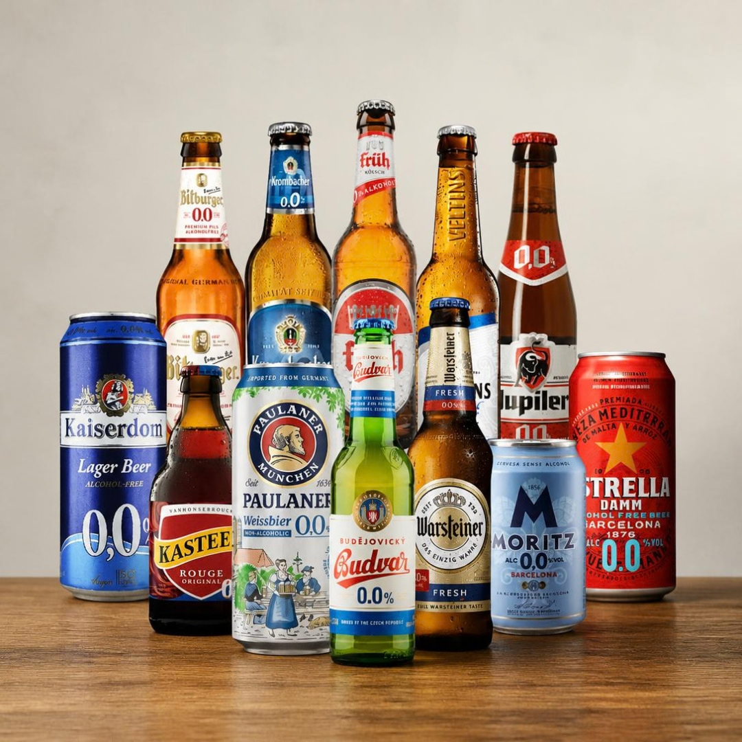 Alcohol Free Mixed Beer Case World Selection - 0.0% ABV (12 Pack)