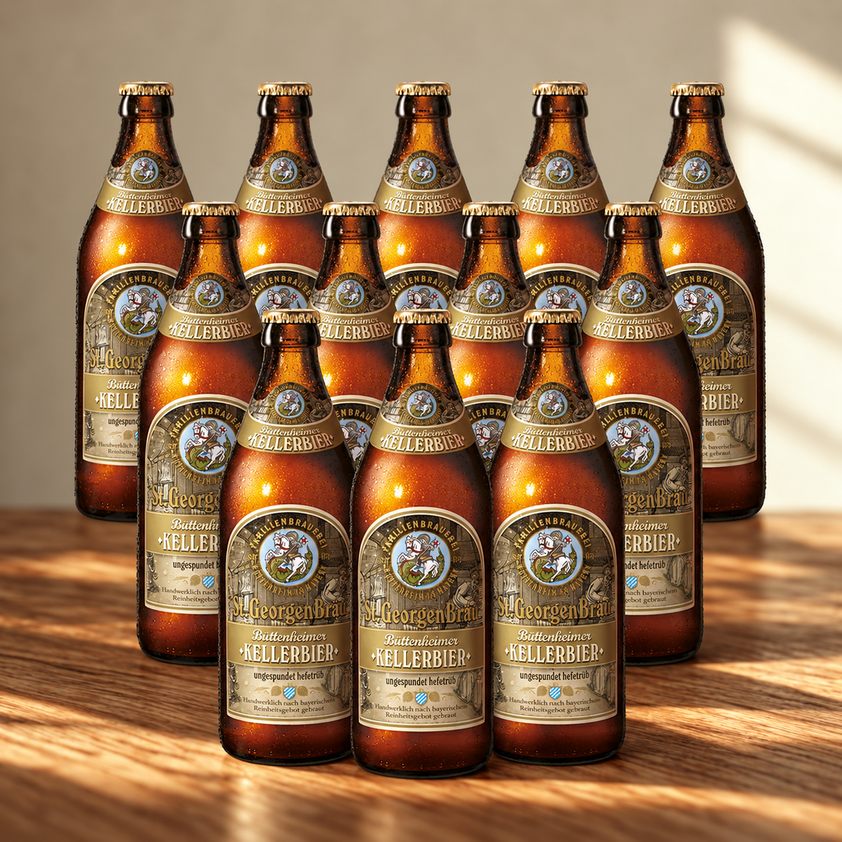 St Georgenbrau German Kellerbier 500ml Bottles – 4.9% ABV (12 Pack)