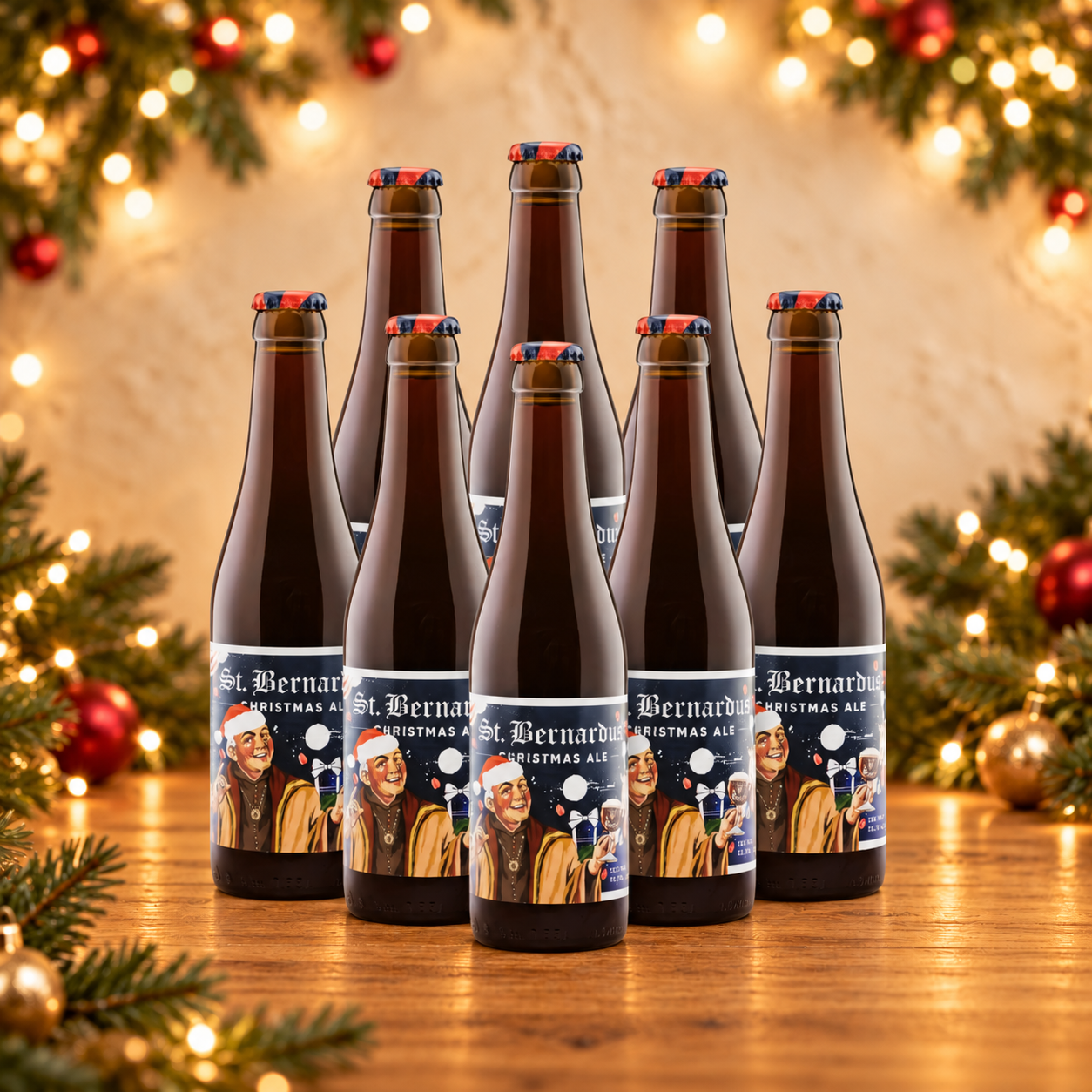 St. Bernardus Christmas Quadrupel Ale 330ml Bottles - 10.0% ABV (8 Pack)