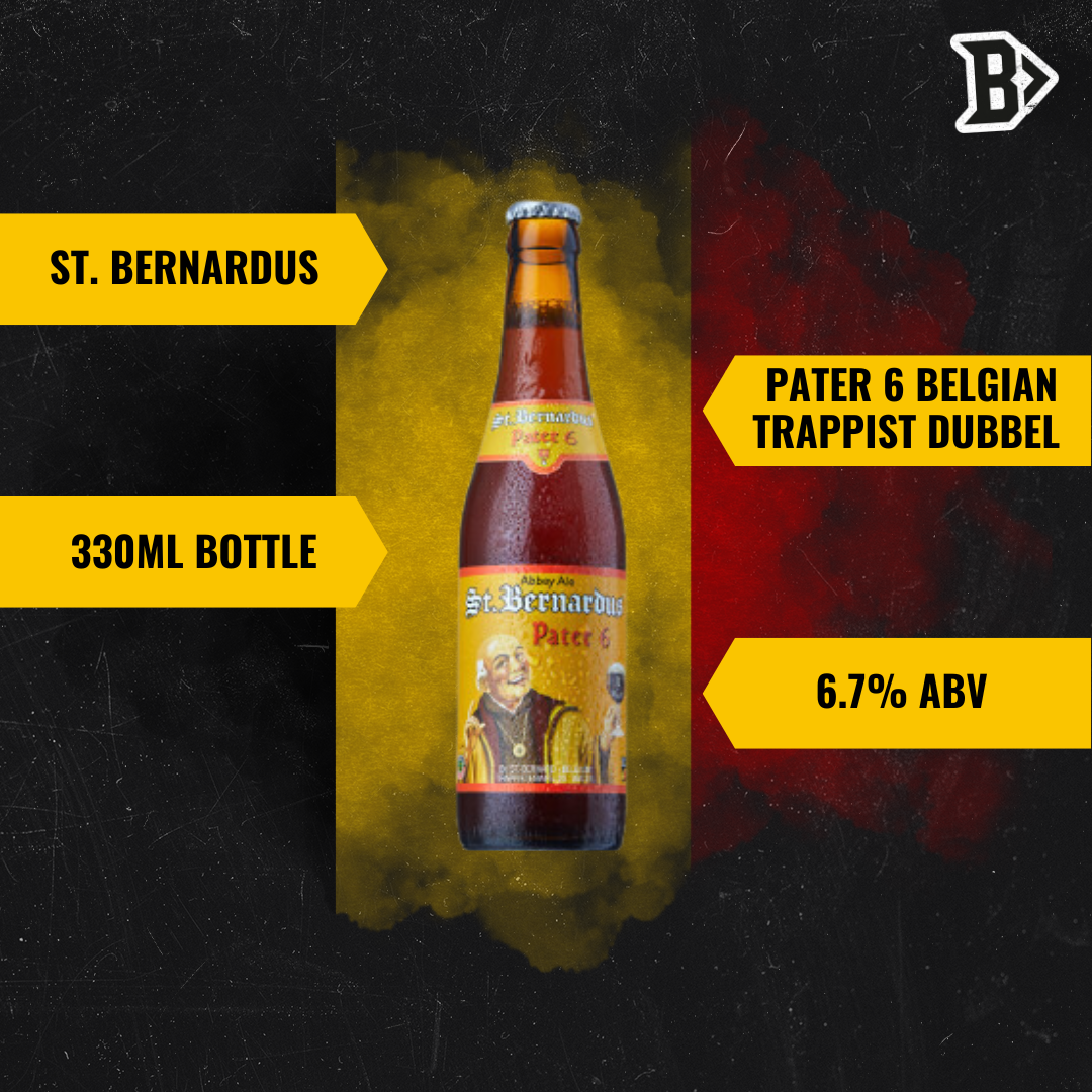 St. Bernardus Pater 6 Belgian Trappist Dubbel Beer 330ml Bottles - 6.7% ABV (12 Pack) - BEERHUNTER