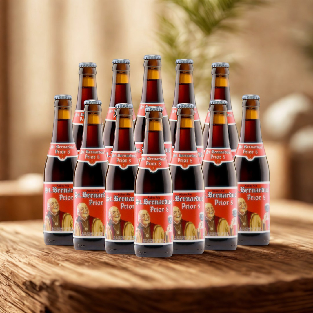 St. Bernardus Prior 8 Belgian Craft Beer 330ml Bottles - 8.0% ABV (Multipack)