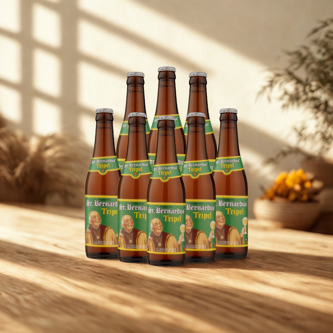 St. Bernardus TRIPEL Belgian Abbey Tripel Ale 330 ml Bottles – ABV 8.0% (Multipack)