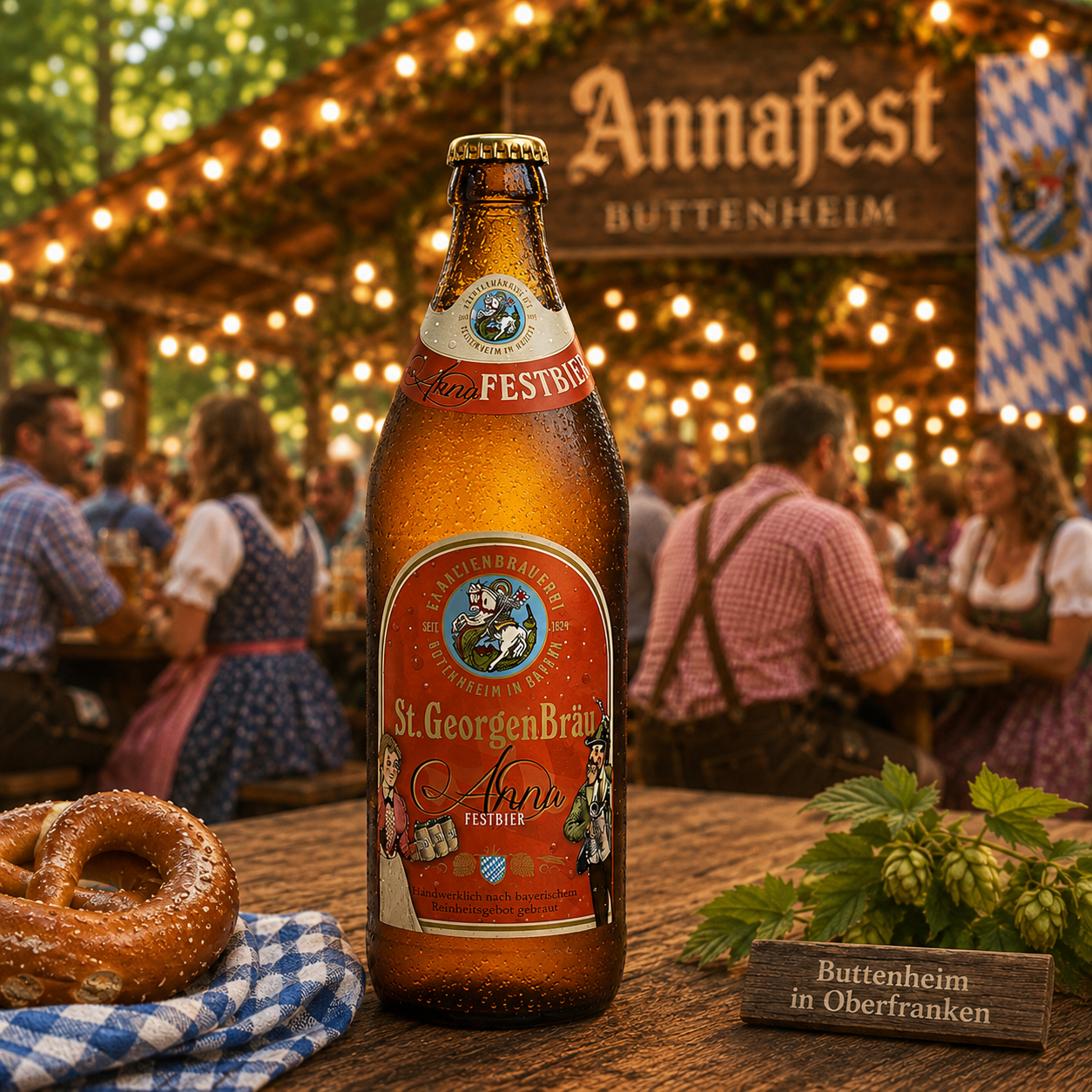 St. Georgen Annafest Festbier German 500ml Bottles - 5.6% ABV (8 Pack)
