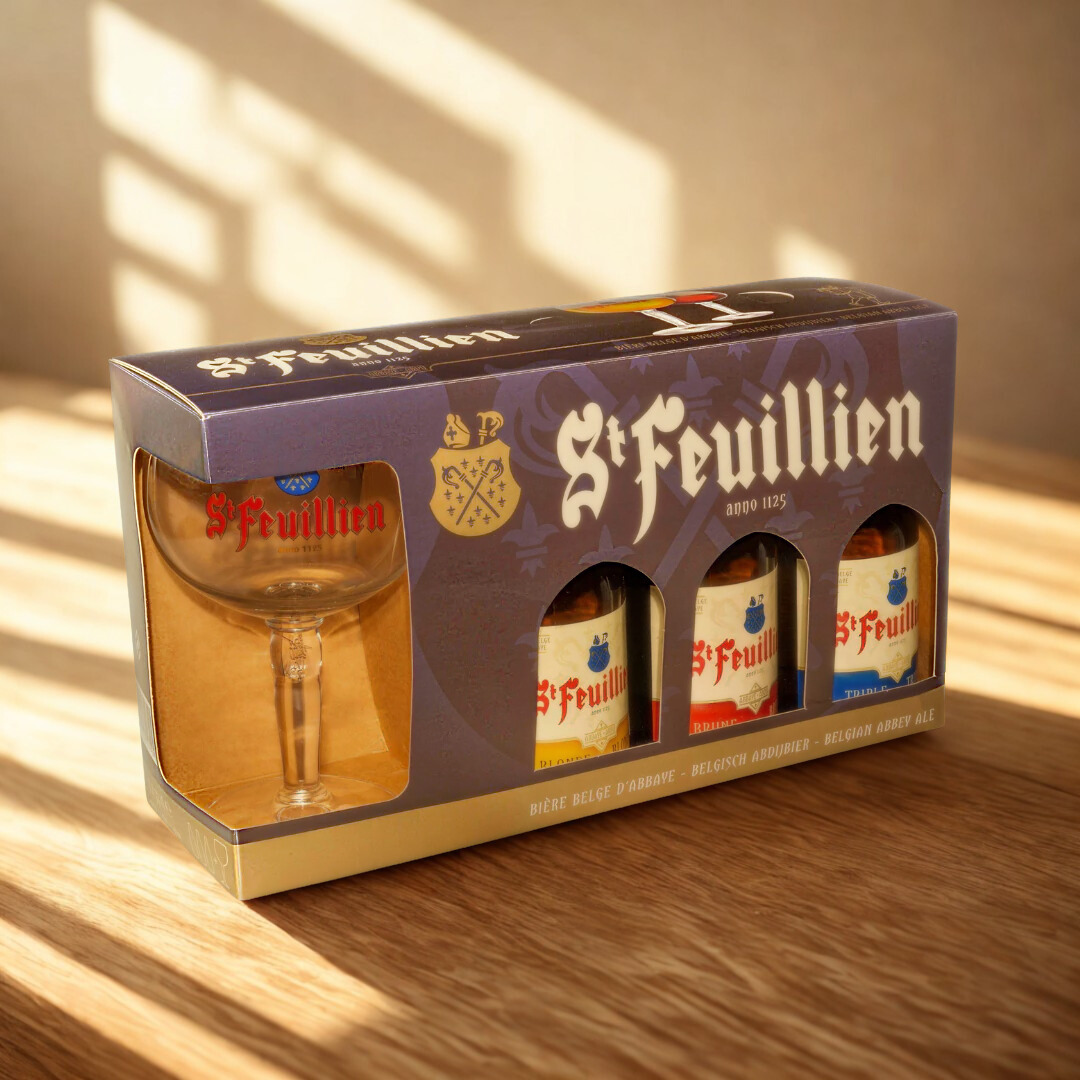 St Fuellian Belgian Beer Gift Pack with Chalice Glass