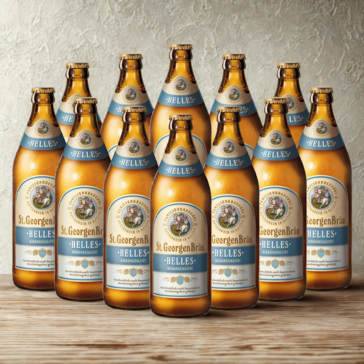 St Georgenbrau German Helles Lager 500ml Bottles – 4.6% ABV (Multipack)