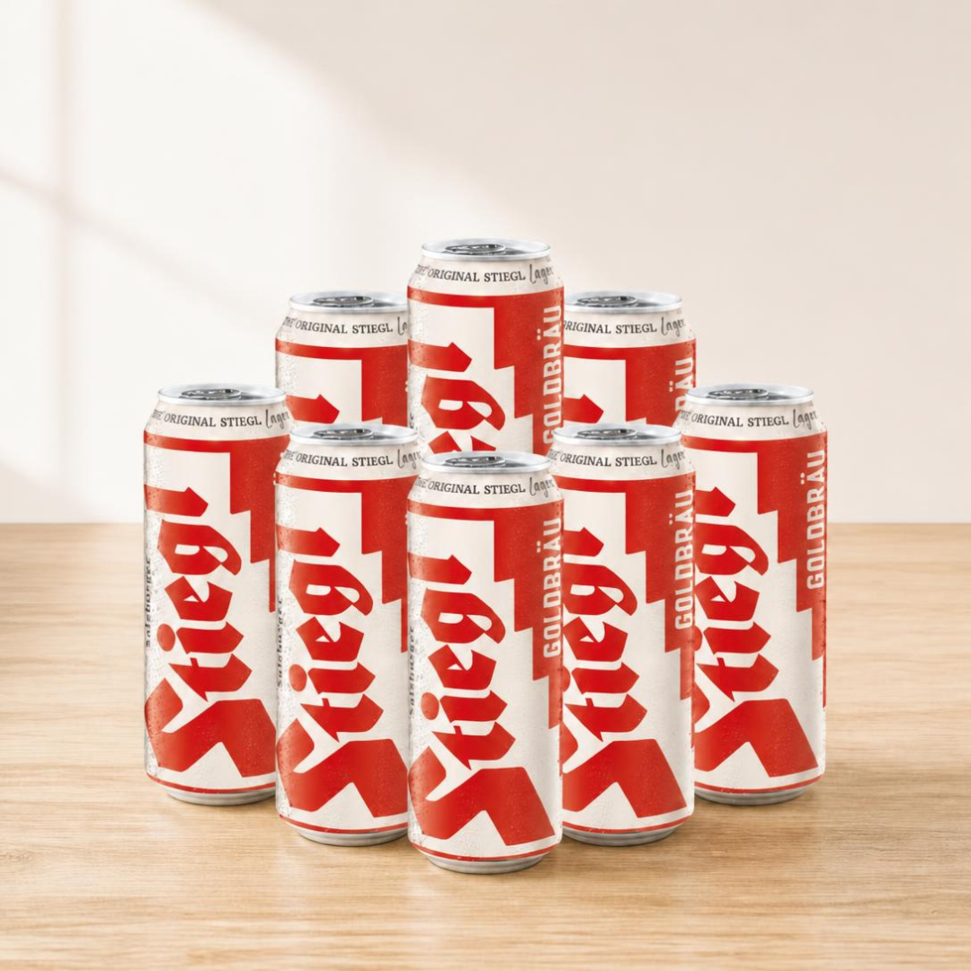 Stiegl Goldbrau Lager 500ml Cans - 5.0% ABV (Multipack)