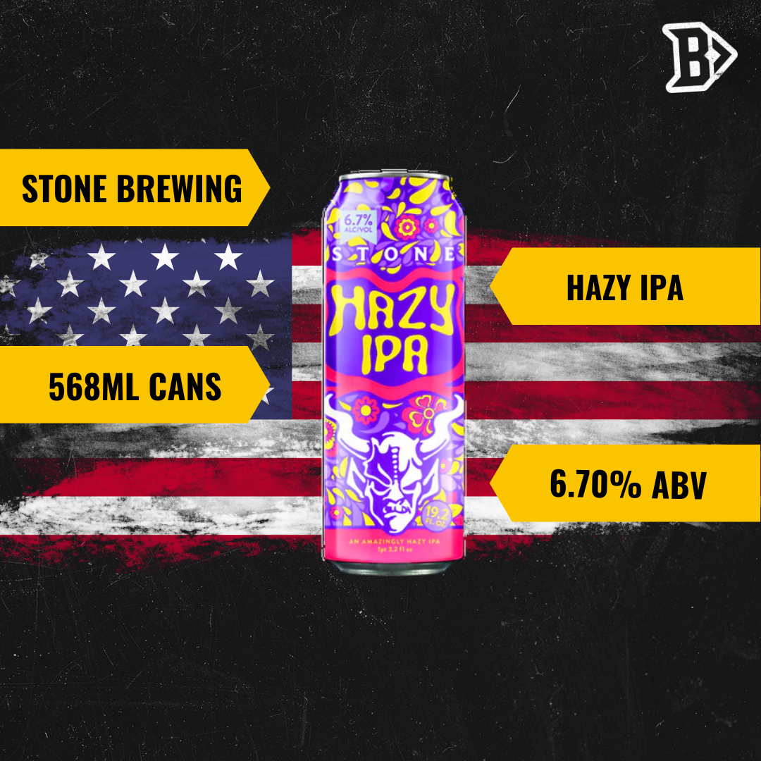 Stone Brewing American Hazy IPA 568ml Cans - 6.70% ABV (12 Pack) - BEERHUNTER