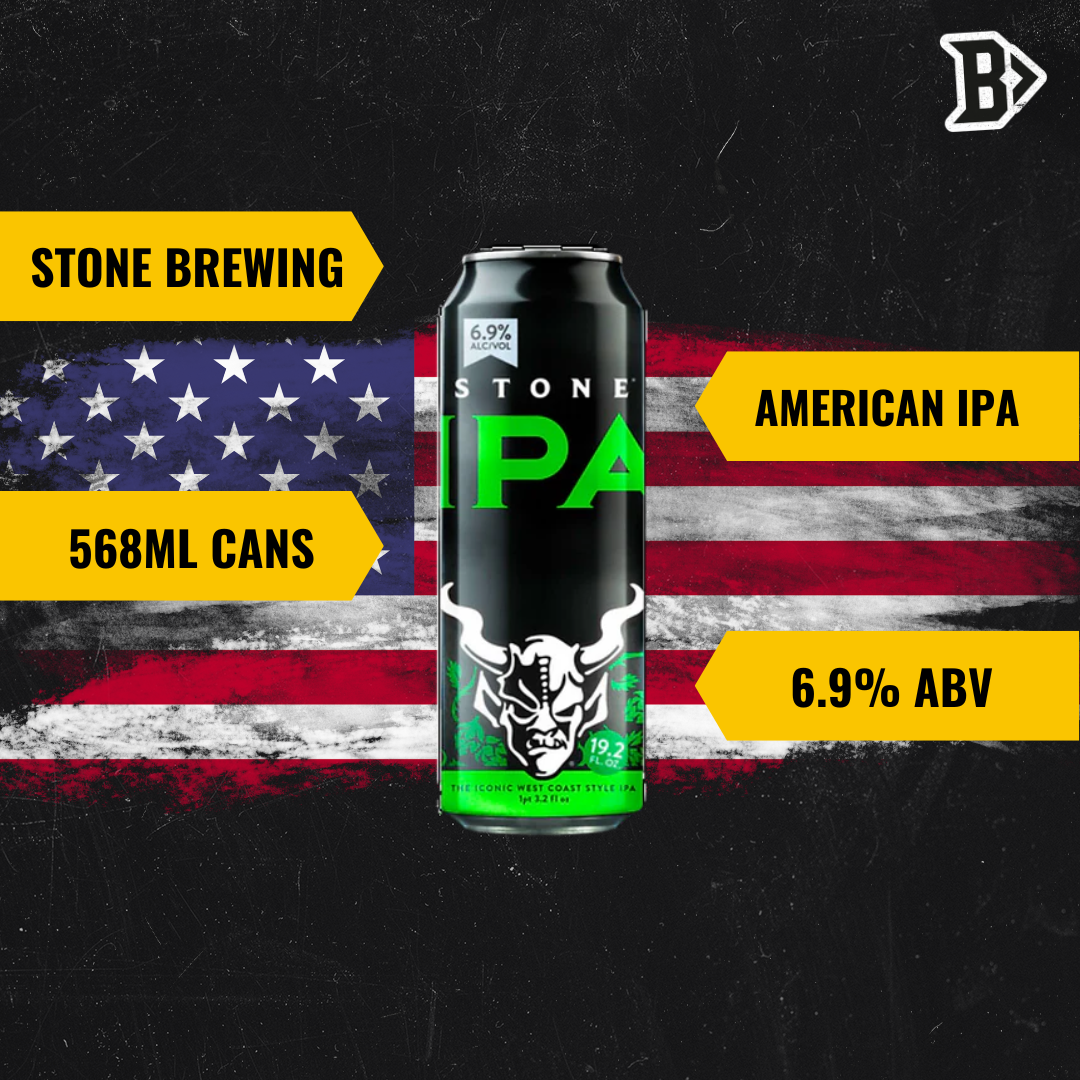 Stone Brewing American IPA 568ml Cans - 6.90% ABV (12 Pack) - BEERHUNTER
