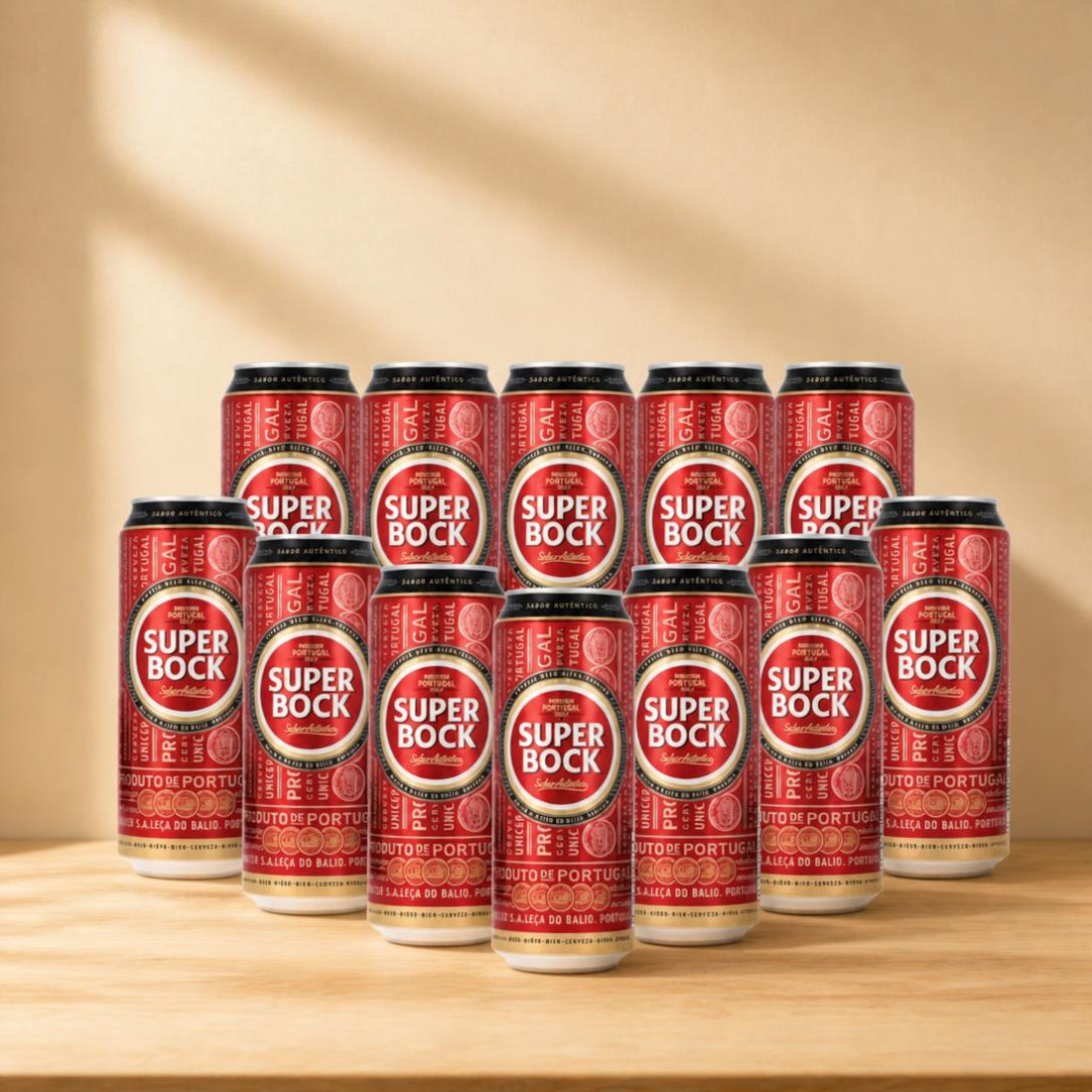 Super Bock Portuguese Lager 500ml Cans - 4.7% ABV (Multipack)