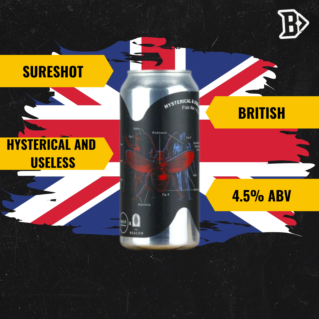 Sureshot Hysterical & Useless British Pale Ale 440ml Cans - 4.5% ABV (12 Pack)