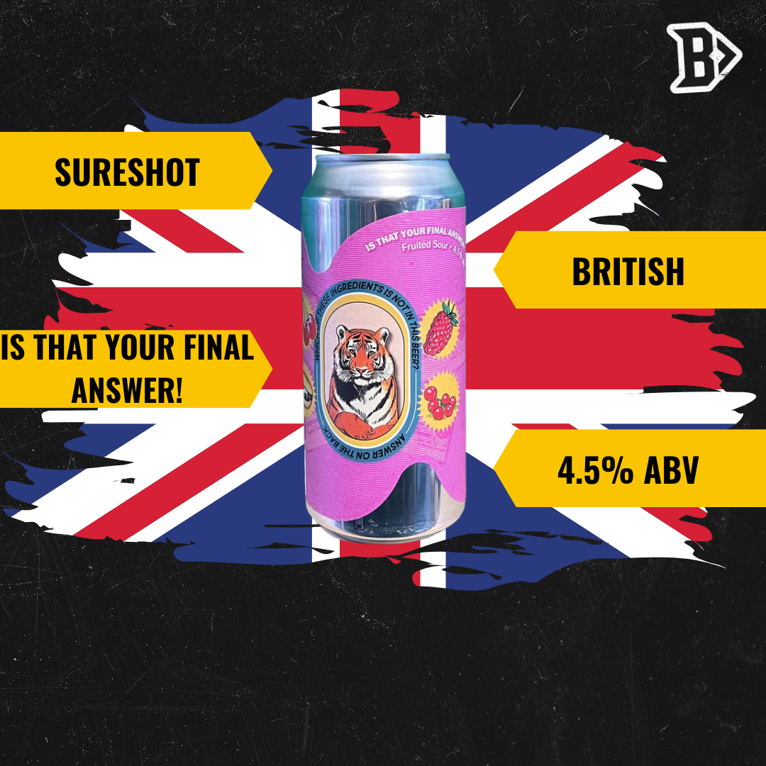 Sureshot Is That Your Final Answer British Fruited Sour 440ml Cans - 4.5% ABV (12 Pack)