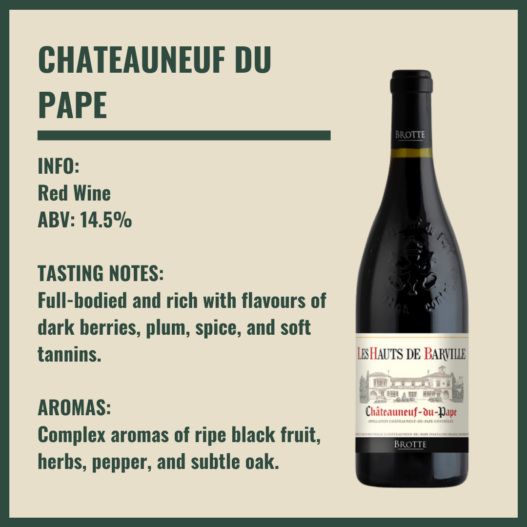 Personalised Chateauneuf Du Pape Red Wine Gift Set (2 x 75cl)