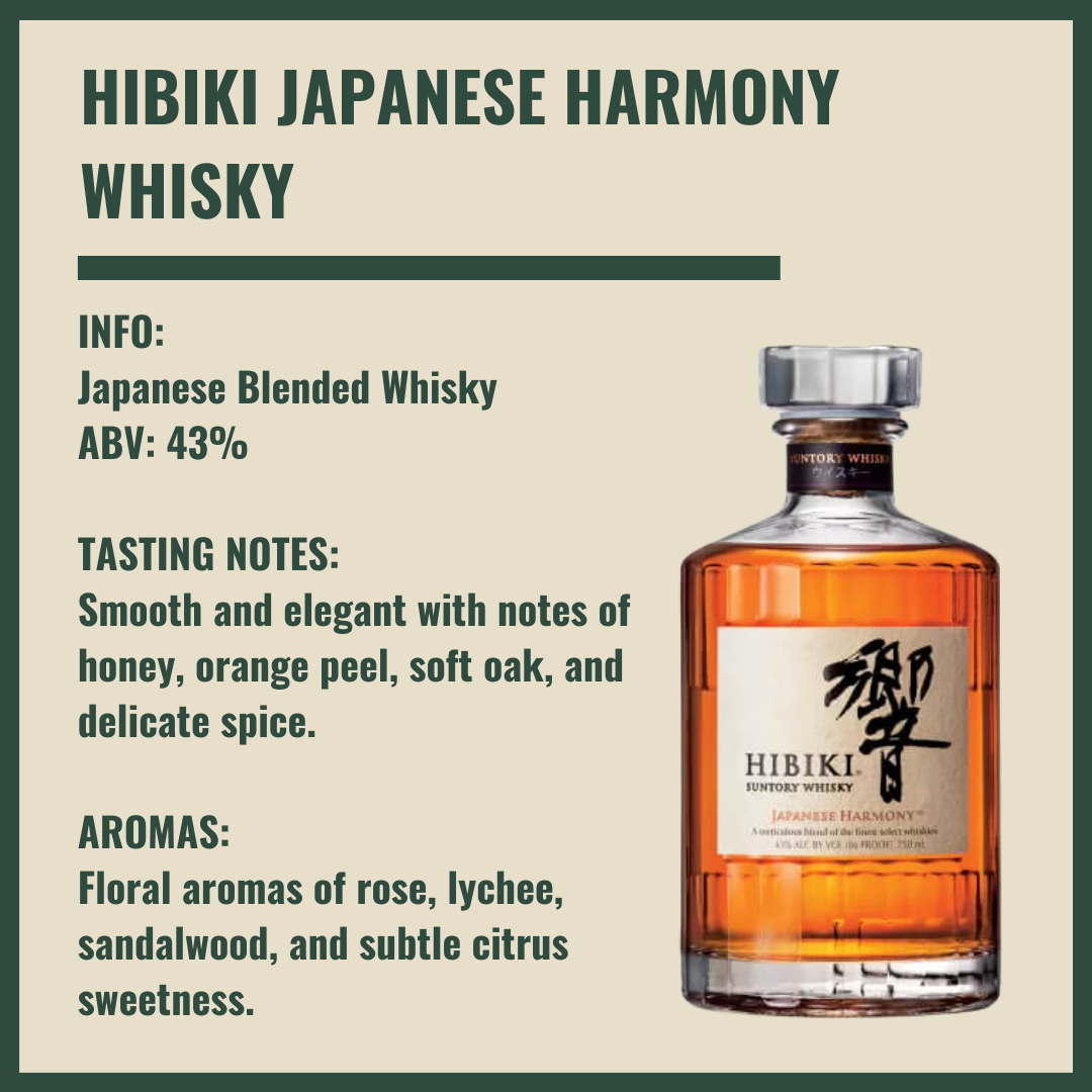 Personalised Suntory Hibiki Japanese Harmony Whisky Gift Set