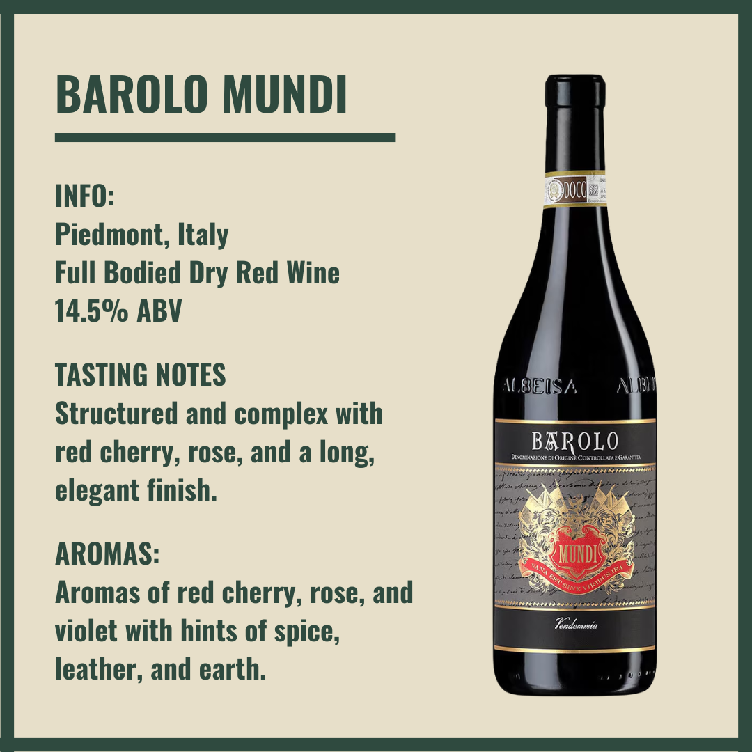 Personalised Luxury Amarone della Valpolicella Folonari And Barolo Mundi Red Wine Gift Set – 75cl (14.5% ABV)