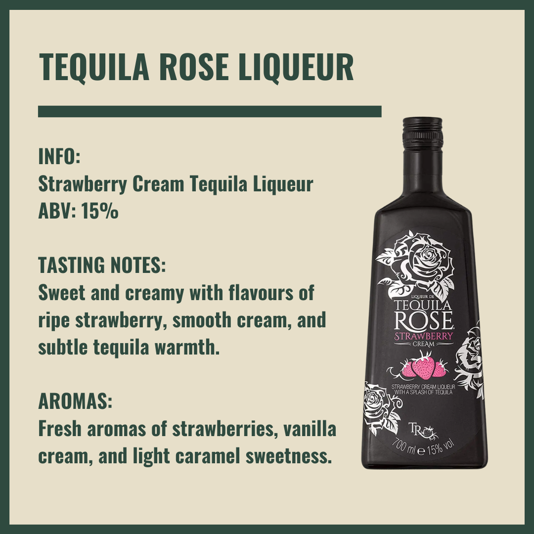 Personalised Tequila Rose Strawberry Liqueur Gift Set with Shot Glasses - 70cl