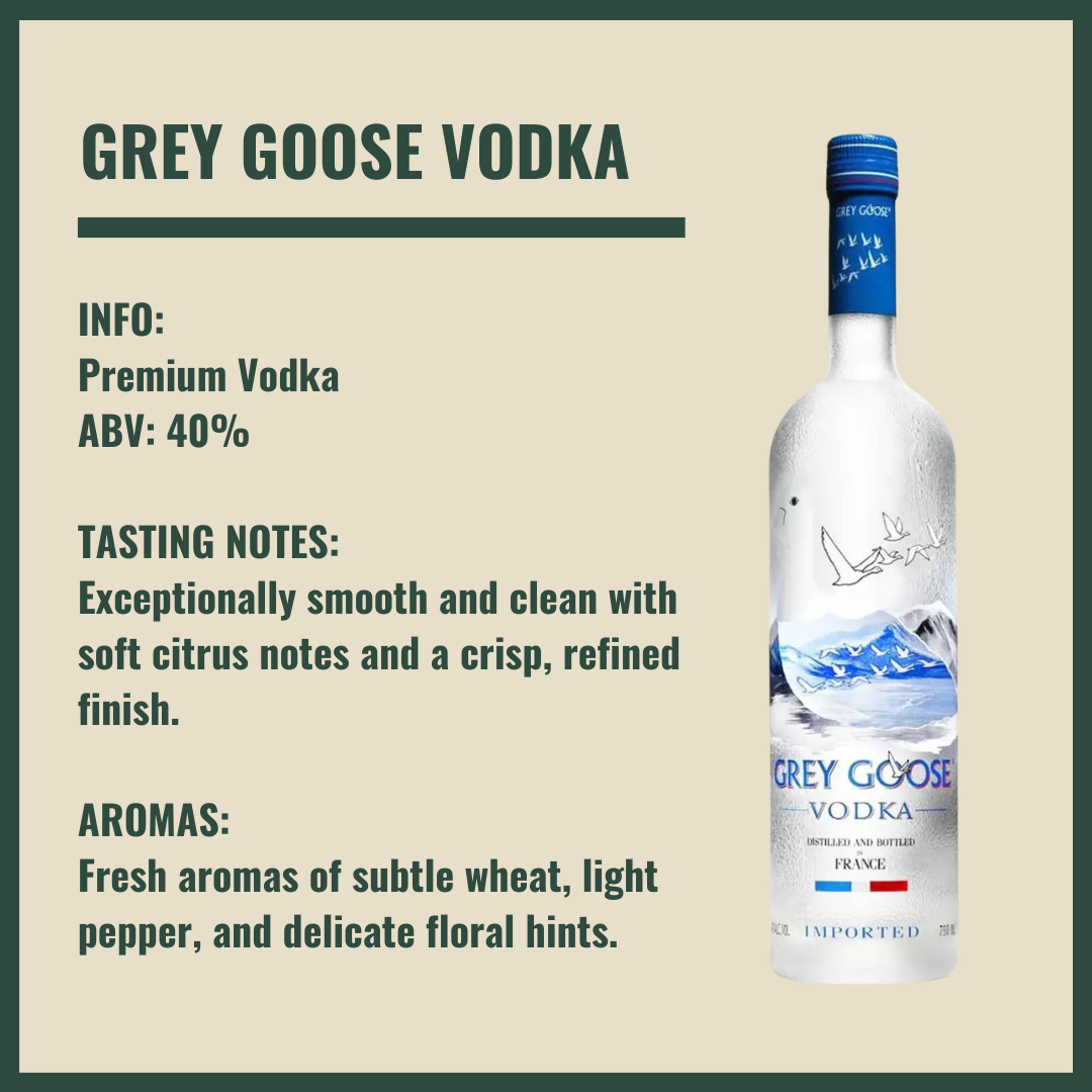Personalised Grey Goose Vodka Gift Set with Lemonade &amp; Rocks Glass (70cl)
