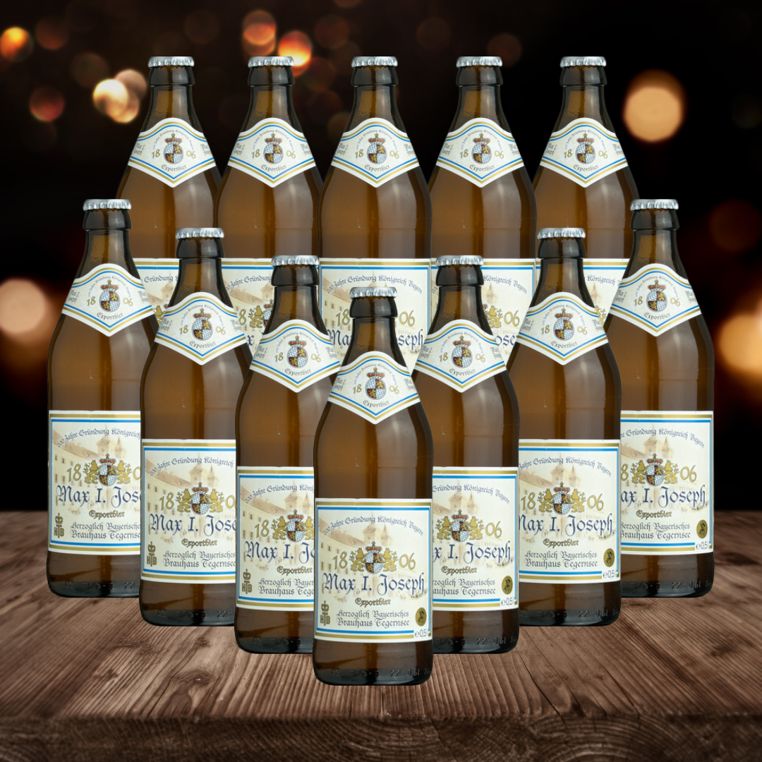 Tegernsee German Max I Joseph Munich Helles 500ml Bottles - 5.20% ABV (12 Pack) - BEERHUNTER