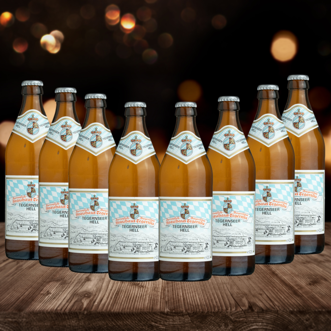 Tegernsee German Munich Helles 500ml Bottles - 4.80% ABV (12 Pack) - BEERHUNTER