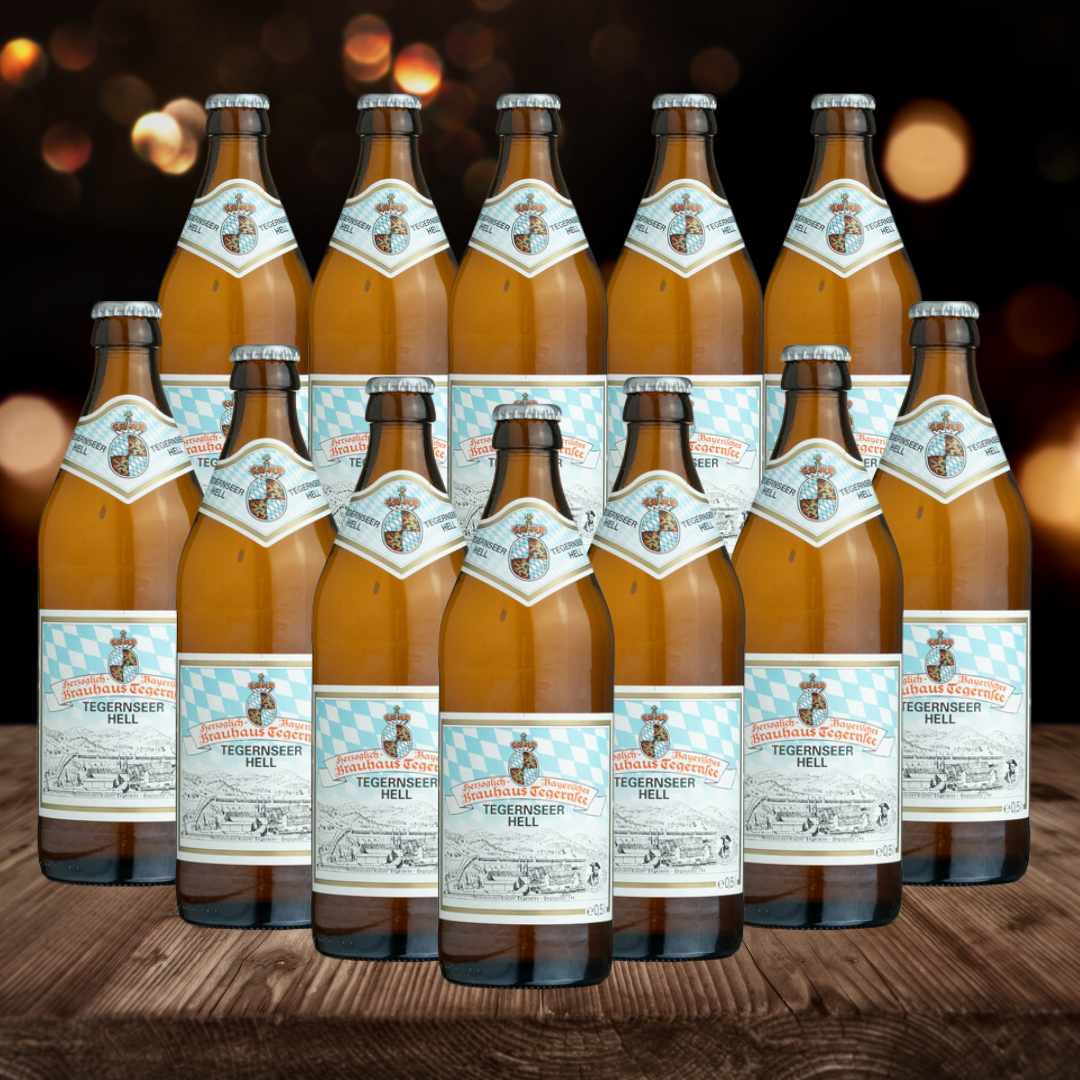 Tegernsee German Munich Helles 500ml Bottles - 4.80% ABV (12 Pack) - BEERHUNTER