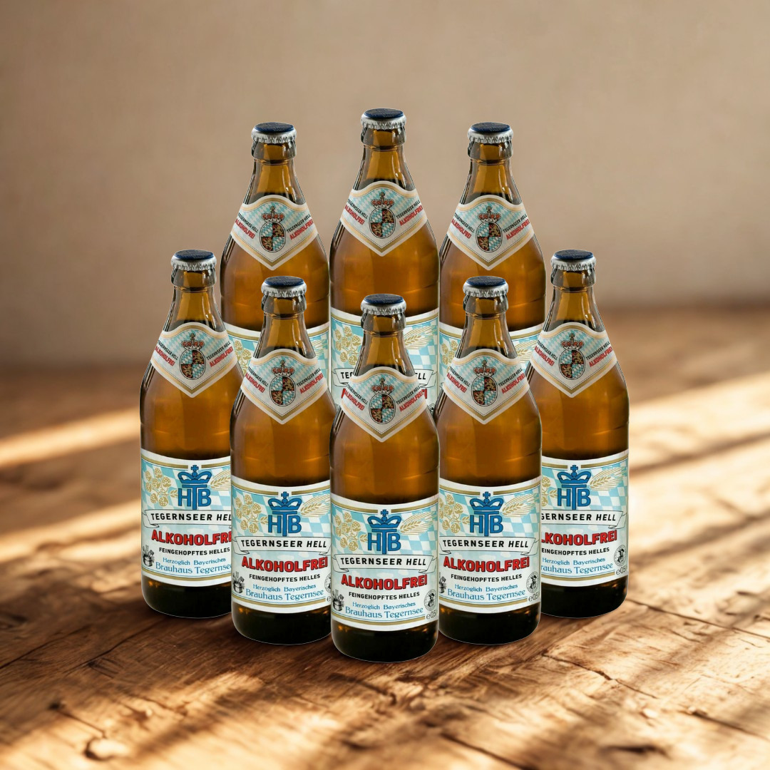 Tegernseer Helles Alkoholfrei Beer 500ml Bottles - 0.5% ABV
