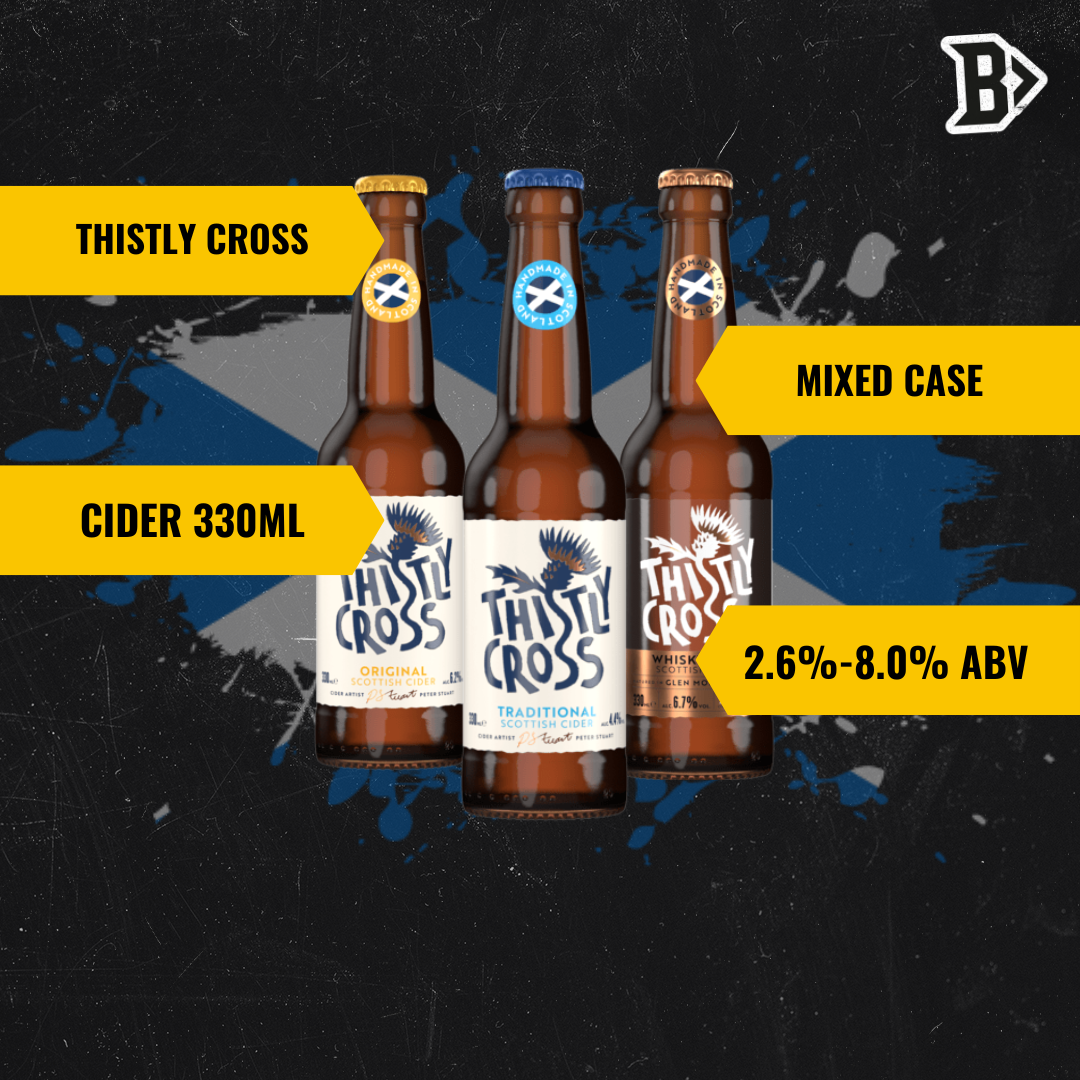 Thistly Cross Craft Cider Mixed Case Gift Set - 330ml Bottles (12 Pack)