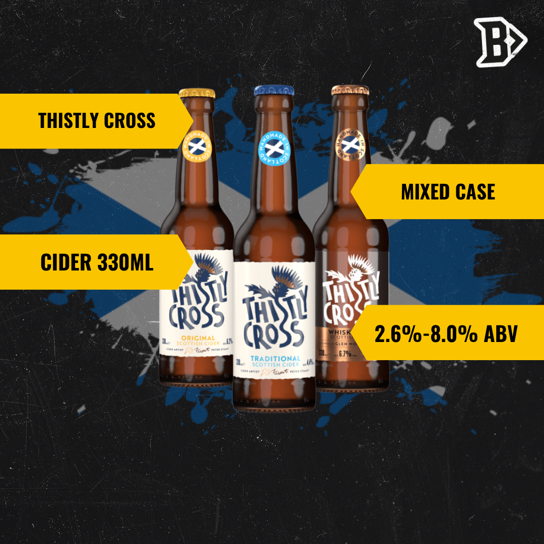Thistly Cross Craft Cider Mixed Case Gift Set - 330ml Bottles (12 Pack) - BEERHUNTER