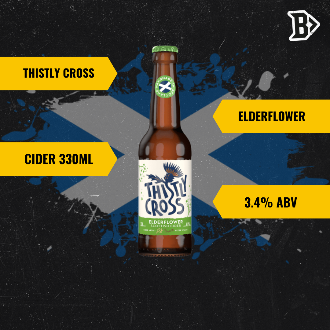 Thistly Cross Elderflower Craft Cider 330ml Bottles - 4.0% ABV (12 Pack) - BEERHUNTER