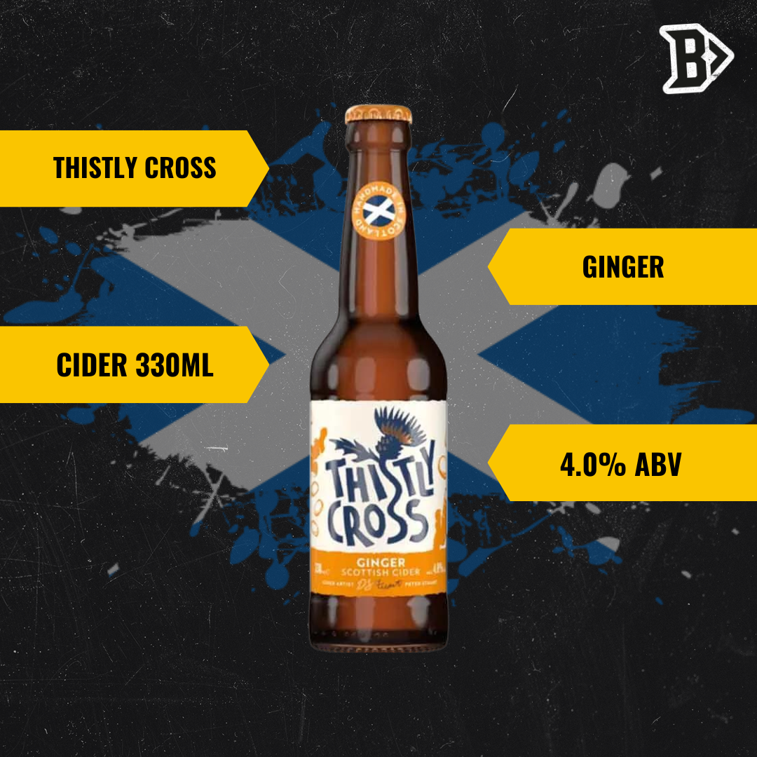 Thistly Cross Real Ginger Craft Cider 330ml Bottles - 4.0% ABV (12 Pack) - BEERHUNTER