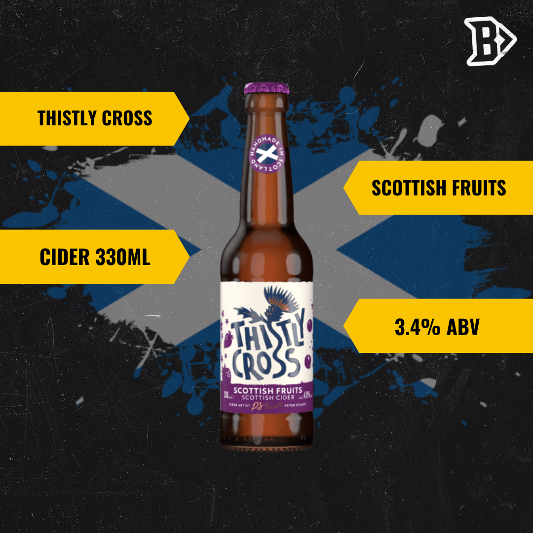 Thistly Cross Scottish Fruits Craft Cider 330ml Bottles - 4.0% ABV (12 Pack) - BEERHUNTER