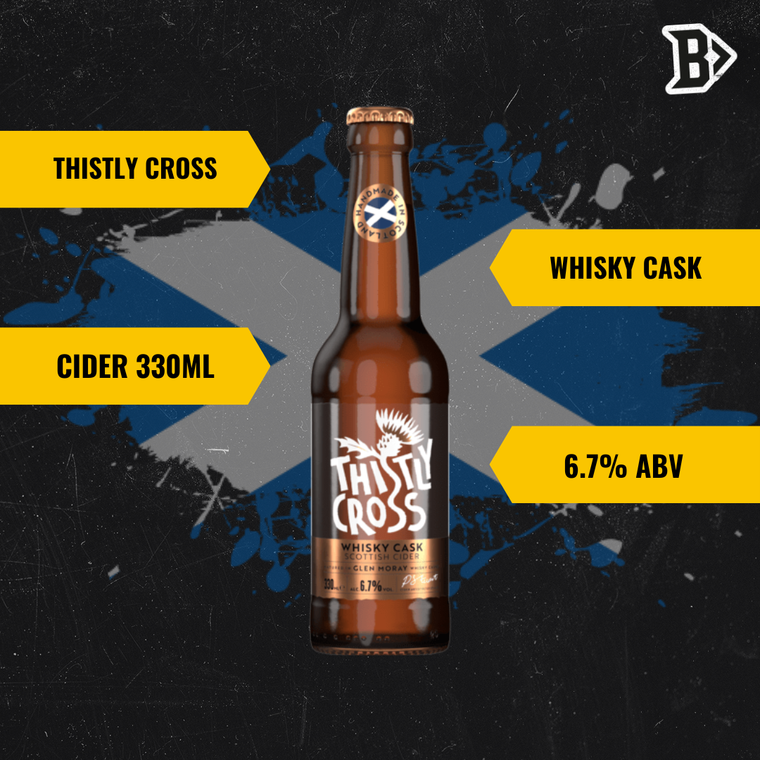 Thistly Cross Whisky Cask Craft Cider 330ml Bottles - 6.7% ABV (12 Pack) - BEERHUNTER