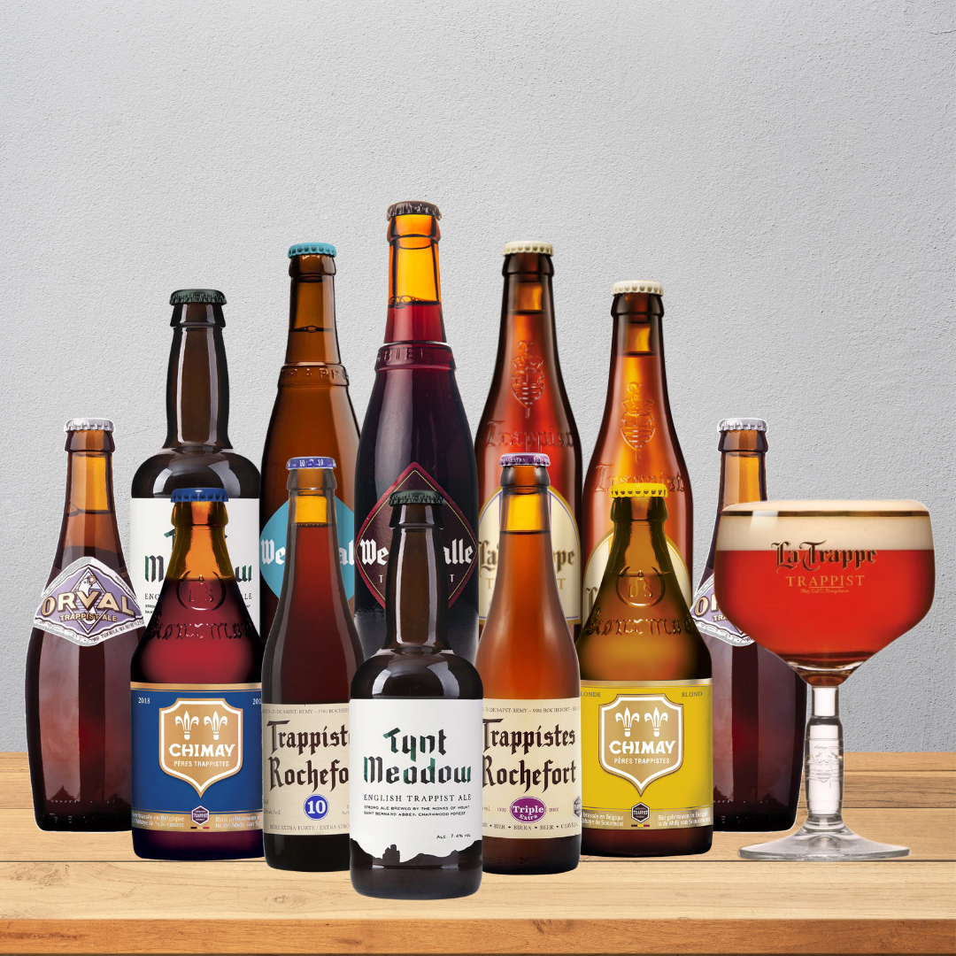 Official Trappist Beer Mixed Case + La Trappe Glass (12 Pack)
