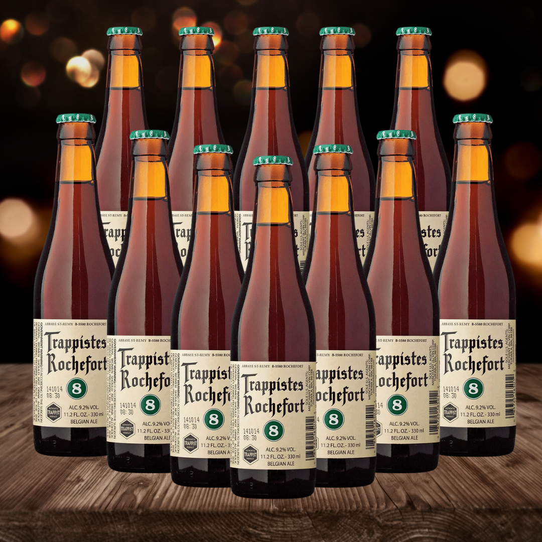 Trappistes Rochefort 8 Belgian Trappist Beer 330ml Bottles - 9.2% ABV (12 Pack) - BEERHUNTER