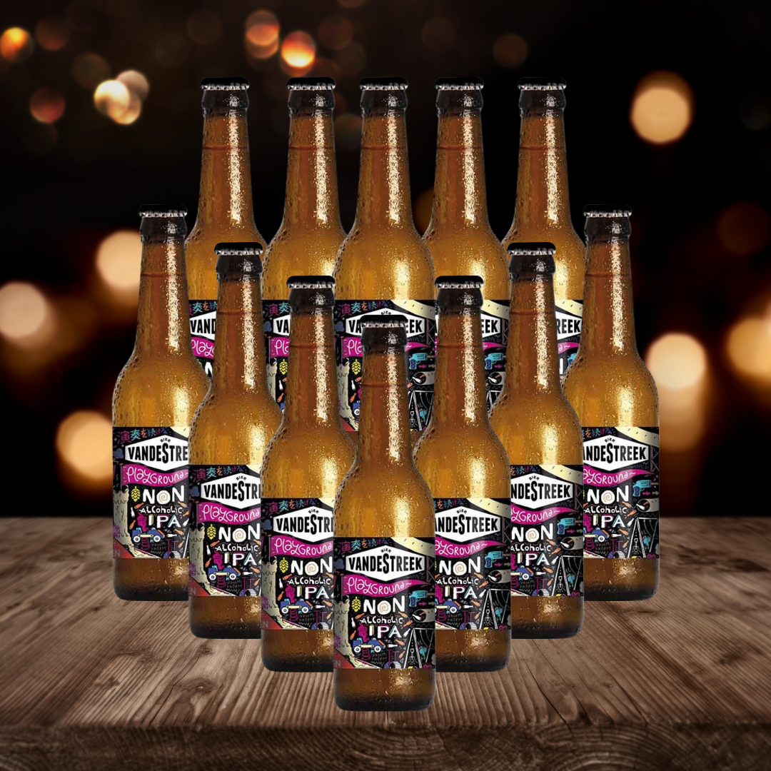VandeStreek Playground Dutch Non-Alcoholic IPA 330ml Bottles - 0.5% ABV (12 Pack)