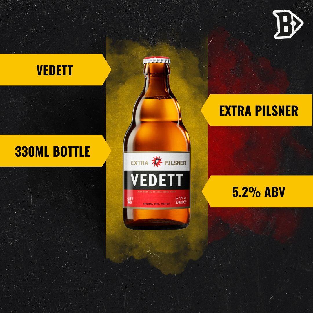 Vedett Belgian Extra Pilsner 330ml Bottles - 5.2% ABV (12 Pack) - BEERHUNTER