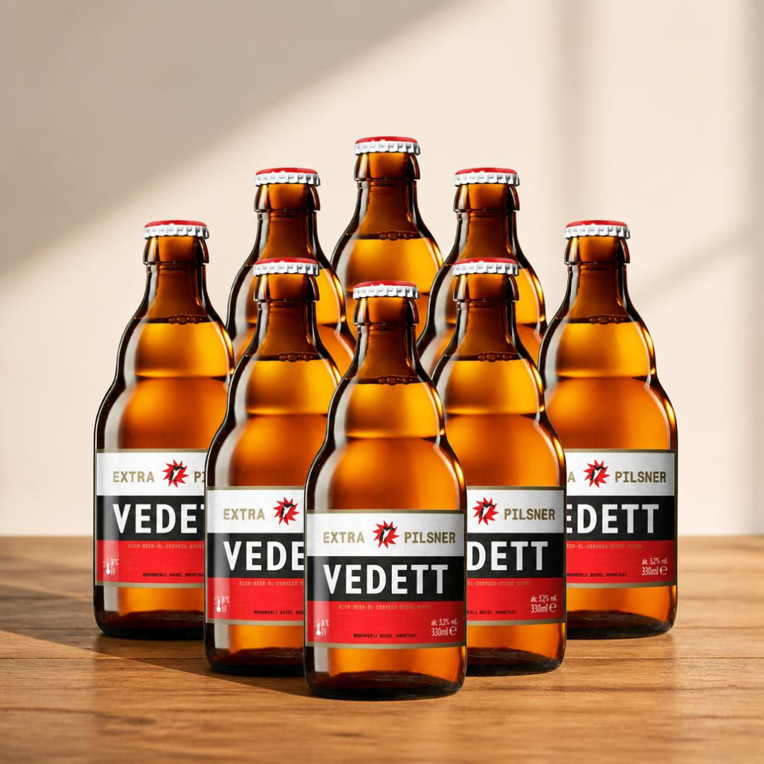 Vedett Belgian Extra Pilsner 330ml Bottles - 5.2% ABV (Multipack)