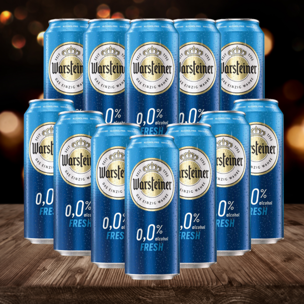 Warsteiner - Premium Fresh 0% 500ml Cans - The Alcohol Free Co