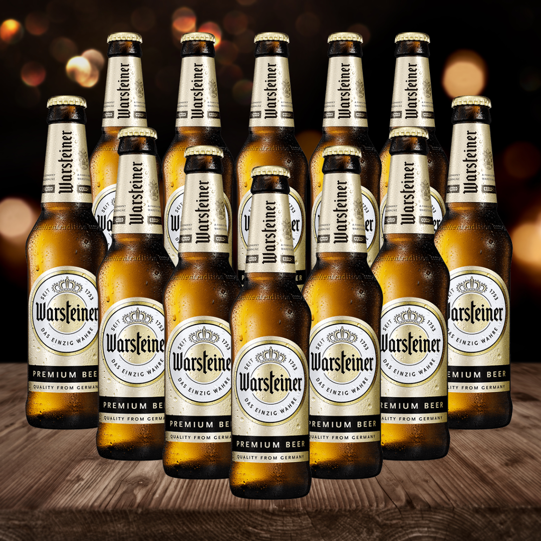 Warsteiner German Pilsner 330ml Bottles - 4.0% ABV (12 Pack) - BEERHUNTER