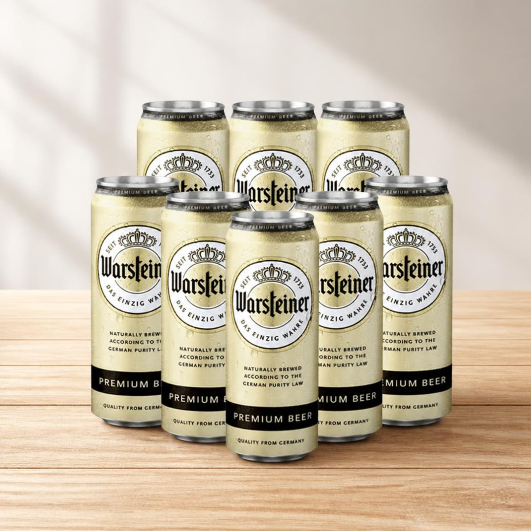 Warsteiner German Pilsner 500ml Cans - 4.8% ABV (Multipack)