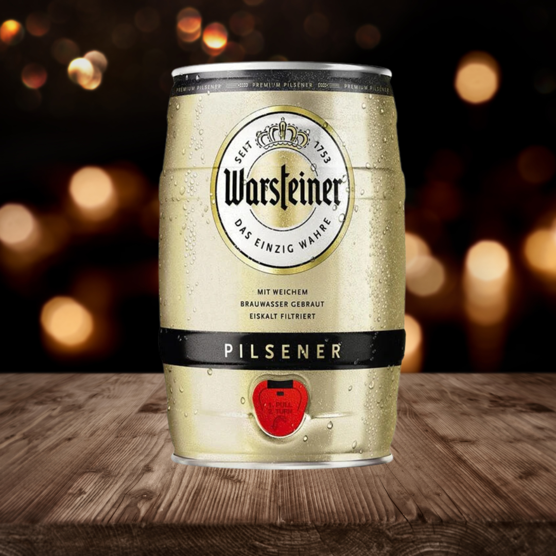 Warsteiner German Pilsner Mini Keg - 4.80% ABV (1 x 5 Litre) - BEERHUNTER