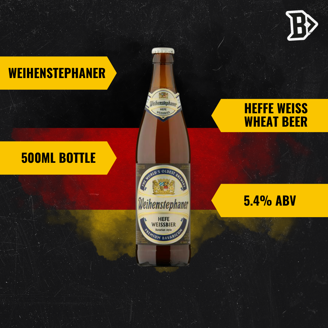 Weihenstephaner German Heffe Weiss Wheat Beer 500ml Bottles - 5.40% ABV (12 Pack) - BEERHUNTER